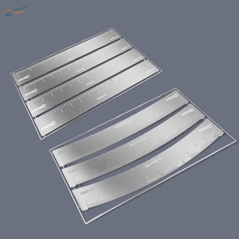 Flexible Equidistant Marking Engraving Guide with curved surface rulers