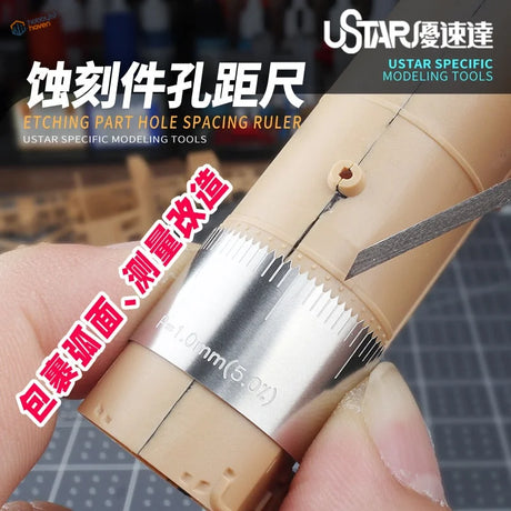 Ustar flexible equidistant marking guide ruler with serrated band for scale modeling tools