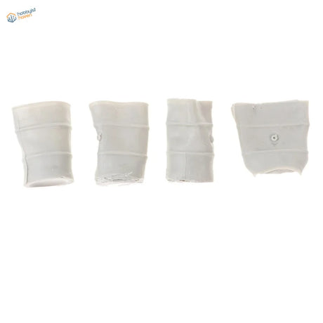 White flexible silicone knee pads for 1/35 resin drums sanding