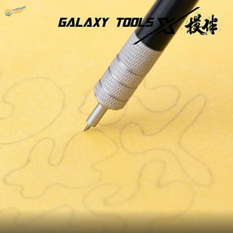 Galaxy 360 rotating blade pen with black silver precision drafting tip