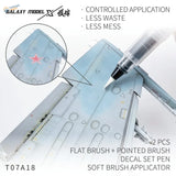 Galaxy 4pcs Water Decal Applicator Pens Set