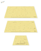 Yellow flexible die-cut mask for Galaxy G480F Tamiya kit, Demo Team Zeus