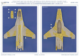 Galaxy Model 1/48 NATO Tiger Meet F-16C yellow beige die-cut mask
