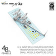 Gray 3D-printed Galaxy Model 1/48 U.S. Navy munitions transporter