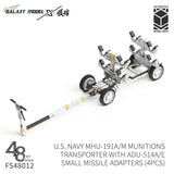 Silver 3D-printed Galaxy Model 1/48 U.S. Navy munitions transporter