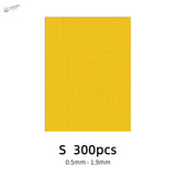 Galaxy model mask circles: yellow precision hobby grid sheet 0.5-1.9mm thick