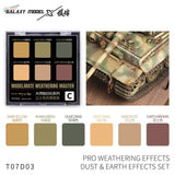 Galaxy model weathering pigments t07d03: 6 matte dust camouflage colors