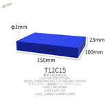Galaxy Models clip holding base with 150 blue 3mm holes