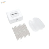 White gee brand replacement blades for apple airpods pro beside white charging case for geehobby pen knife scale modeling tools