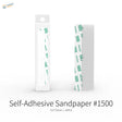 White self-adhesive sandpaper strips 1500 grit in clear sleeve by GeeHobby with grits x 20pcs and bonus toy kit for sanding sticks