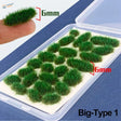 Green 6mm grass flower patches big-type 1 in clear case