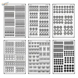 All six photo-etched frets together, MX049 to MX054, the complete set