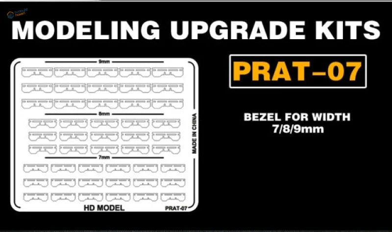 Prat-07 metal etch plates bezel upgrade kit for 7/8/9mm Gundam models