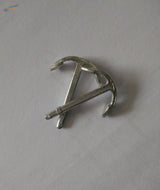 Silver Halcon 1840 ship accessories kit metal anchor-shaped pin