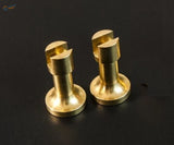 HARVEY 18470 CNC brass supports copper cylinder stands, polished brass cylinders