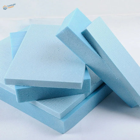 Light blue high density foam boards with porous texture for hot wire scale modeling