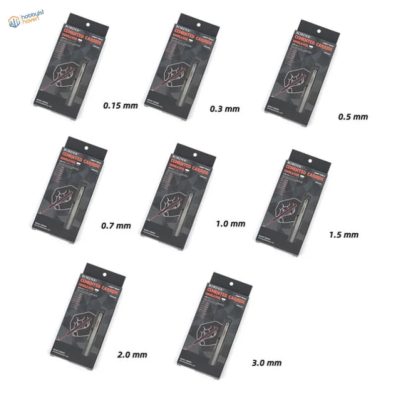 Carbide scribing knives with cutting tips