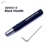 Carbide scribing knife with black handle, metal tip and hex key