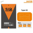 High precision pre-cut scribing tape with orange black panel lines