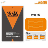 High precision pre-cut scribing tape with orange black panel lines