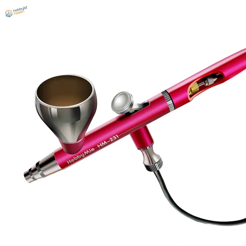 High precision professional airbrush: pink metallic HM-231 by Hobbymie