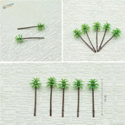 High-quality ABS palm trees, 100pcs 30-180mm for dioramas