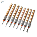 High-quality steel burin: 8 precision scale modeling tools with gold handles