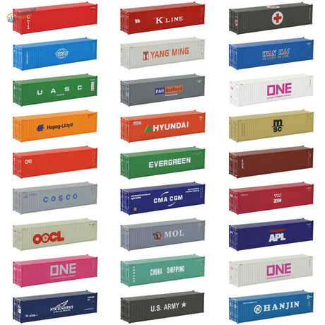 HO scale train model new shipping containers in colorful designs