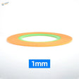 Orange and green 1mm thick ultra-thin adhesive tape roll from hobby design for precision hobby tools and scale modeling tools