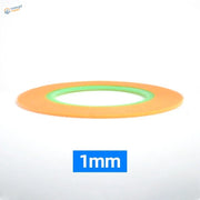 Orange and green 1mm thick ultra-thin adhesive tape roll from hobby design for precision hobby tools and scale modeling tools