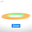 Hobby Design ultra-thin orange and green 2mm adhesive tape roll for precision hobby tools in scale modeling