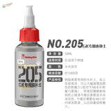 A 50ml bottle of hobbymie gk surfacers evo no.205 gray semi-gloss water-based filler for wood scale modeling tools