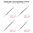 Hobby Mio carving blades 4-Pack, HMT-131 to HMT-134