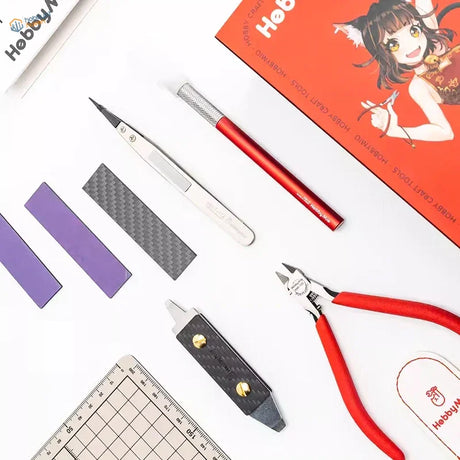 Hobby Mio Scale red-handled precision cutters for scale modeling