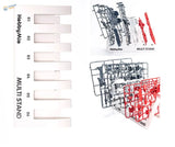 White plastic multi stand for Hobby Mio scale modeling toolset