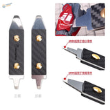 Hobby Mio scale modeling tool with black carbon fiber, gold screws, 4mm/6mm tips