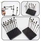 Holder with 20 magnetic alligator clips for airbrush tools