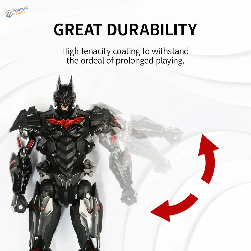 Black and red Batman figure with joint strengthening pen for Gundam