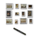 Diorama Gilding: twelve 1/35 European picture frames with a Stedi Dark Gold metallic paint marker