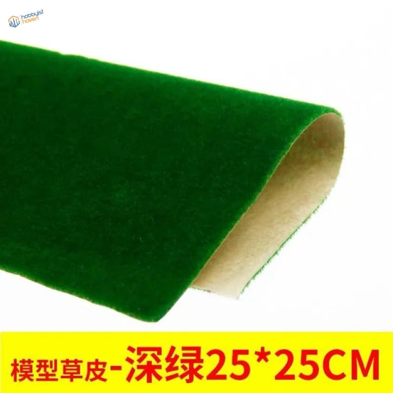 Deep green landscape grass mat, 25x25cm, 25 models available