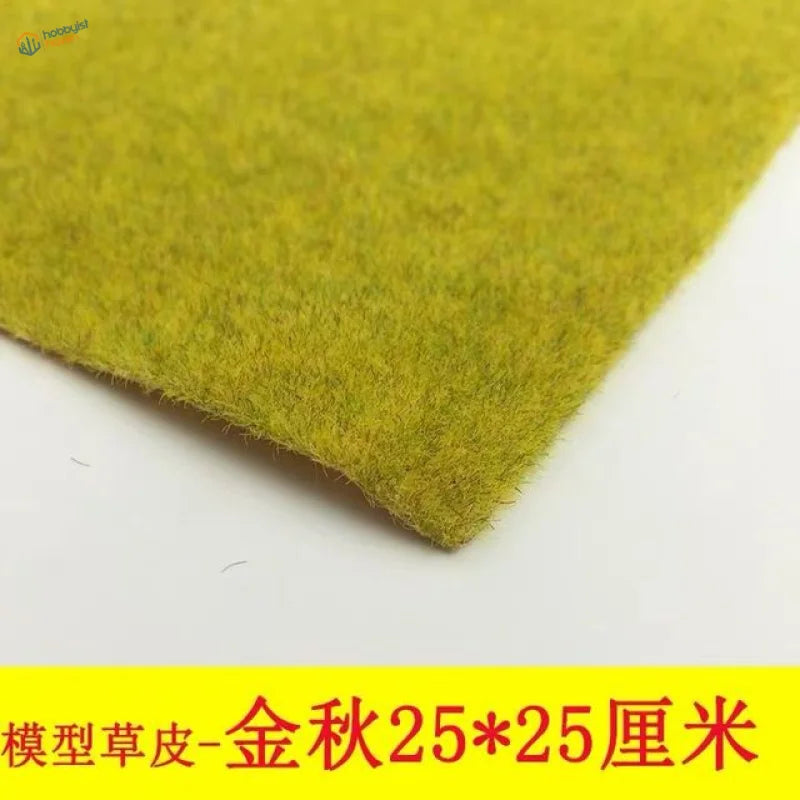 Vibrant golden-yellow landscape grass mat with dense fibrous texture