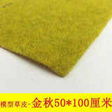 Vibrant yellow-green landscape grass mat with dense fibrous texture