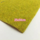 Vibrant yellow textured felt sheet in 25x50cm Landscape Grass Mat