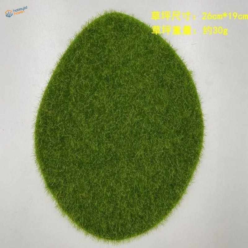 Green egg-shaped landscape grass mat from Landscape Grass Mat collection