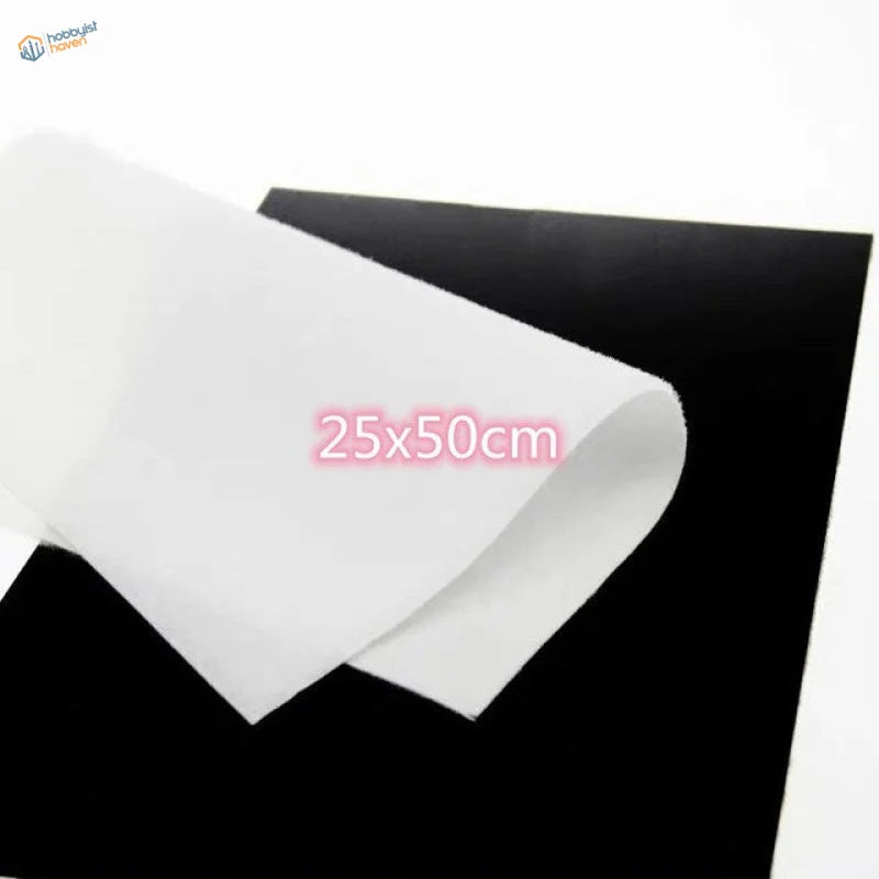 White 25x50cm translucent parchment sheet for landscape grass mat