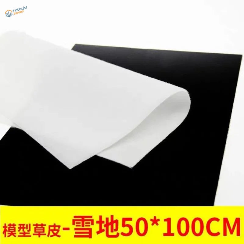 White 50x100cm modeling foam sheet for landscape grass mat