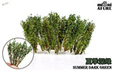 Summer dark green long shrubs by Misni Afure for scale modeling dioramas