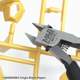 Madworks single blade nipper MH-03 with black handle and spring jaws