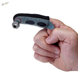 Gray black Magnetic Fingertip guard with 3 cutouts and nut, model building tool