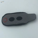 Gray leather insole of Magnetic Fingertip with black embroidered circles